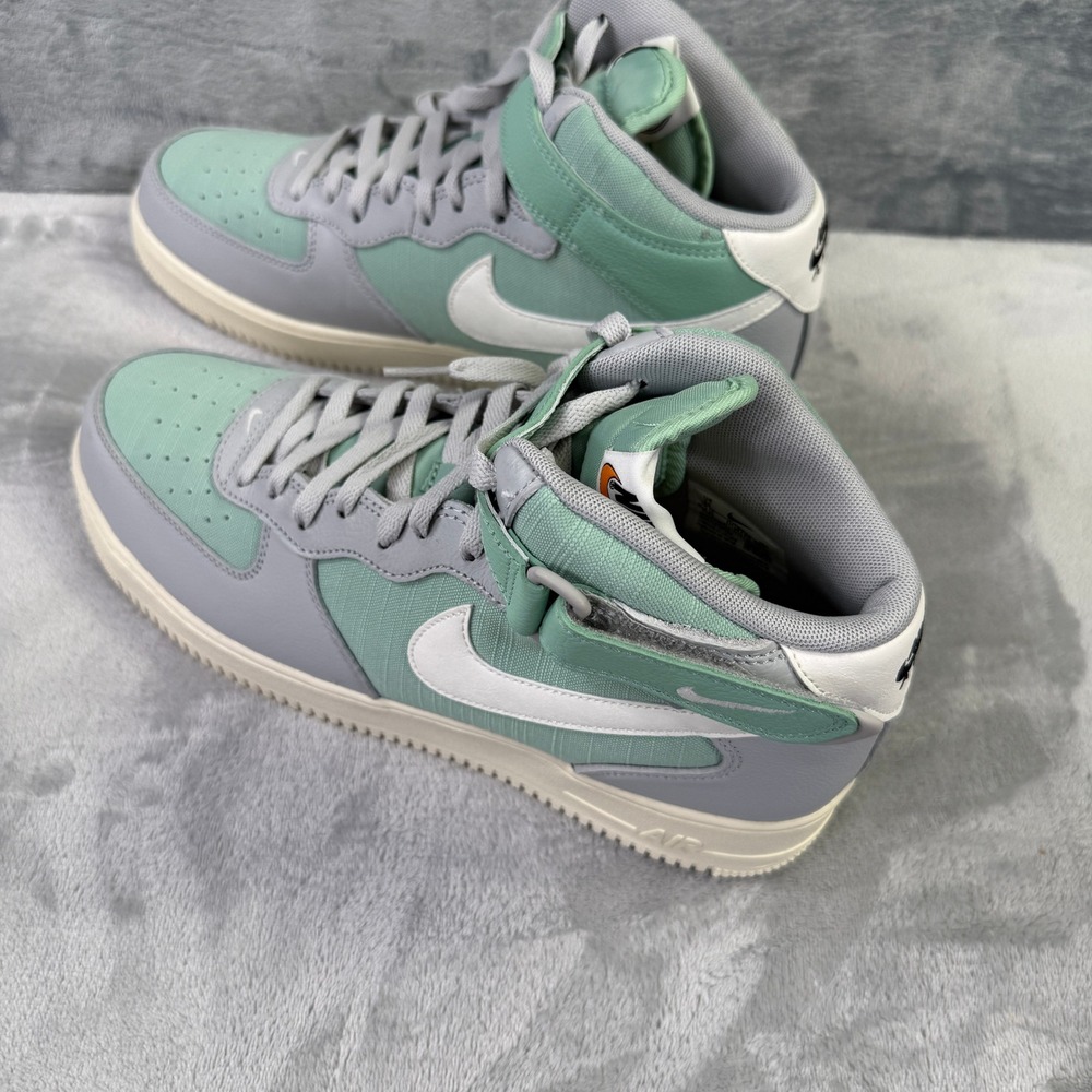 Nike Air Force 1 Mid 07 LX Grey Fog Enamel Green DQ8766-002 Mens 11